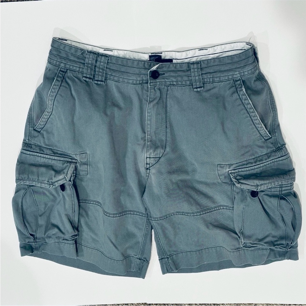 Vintage Polo Ralph Lauren Cargo Shorts Mens 35 Blue Faded Skater Grunge 90s
